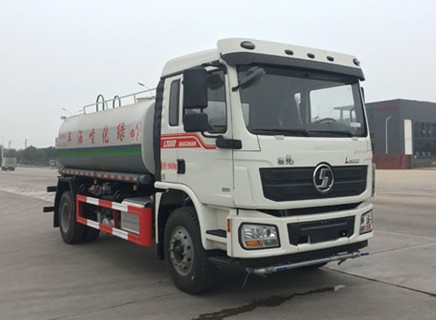 12方灑水車價(jià)格及圖片_國(guó)六13.5方陜汽德龍L3000綠化灑水車廠家價(jià)格